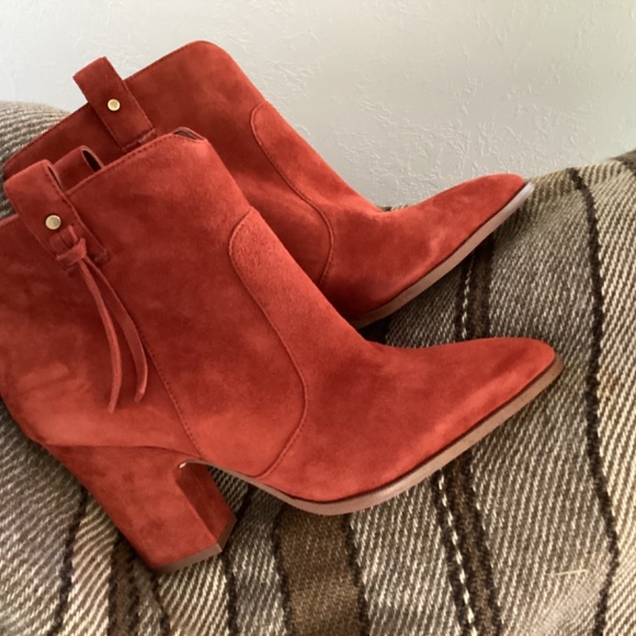 Sam Edelman Paprika Suede Booties - Picture 8 of 8